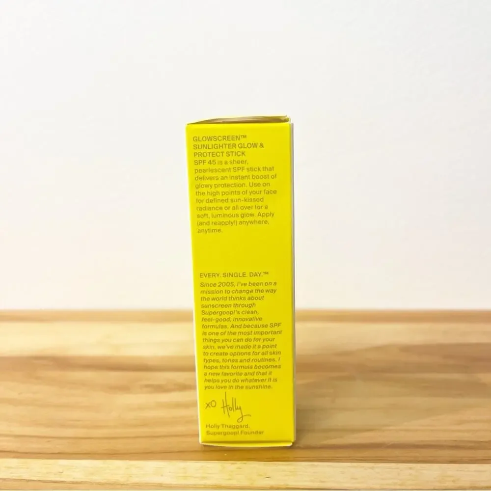 NIB SUPERGOOP! Glow Screen Sunlighter in Golden Hour